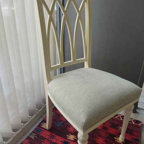 Silla tapizado marfil