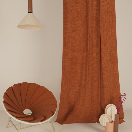 Cortina terracota Pepa Pastor